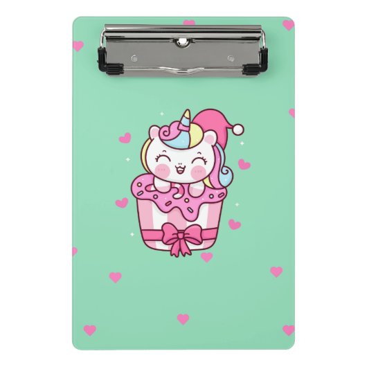 Cute magical unicorn mini klembord (Voorkant)