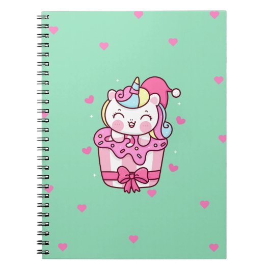 Cute magical unicorn notitieboek (Voorkant)