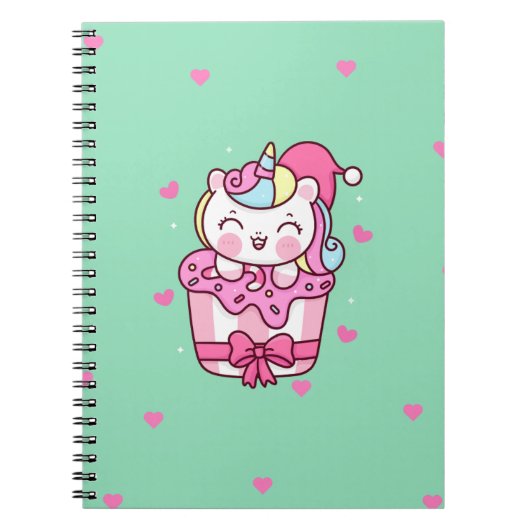 Cute magical unicorn notitieboek (Voorkant)