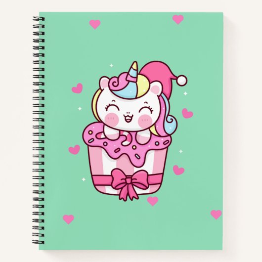Cute magical unicorn notitieboek (Voorkant)
