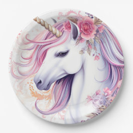 Cute Magical Unicorn Papieren Bordje