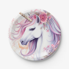 Cute Magical Unicorn Papieren Bordje