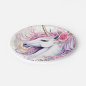 Cute Magical Unicorn Papieren Bordje (Gekanteld)