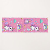 Cute magical unicorn pattern rainbow for her yogamat (Voorkant (horizontaal))