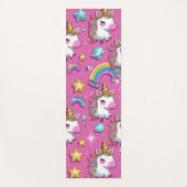 Cute magical unicorn pattern rainbow for her yogamat (Voorkant)