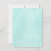 Cute Magical Unicorn Valentijnsdag Flat Note Card Notitiekaartje (Achterkant)