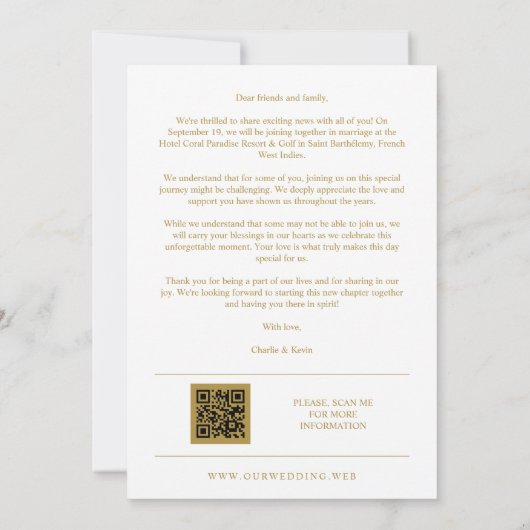 Cute Magical Wedding Mermaid & Triton Romantic Save The Date (Achterkant)