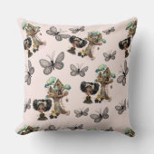 Cute Magical Woodland Fairy Butterfly Kussen (Voorkant)