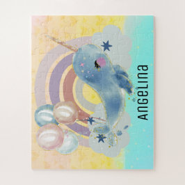 Cute Magical Zee Unicorn Custom Name Legpuzzel