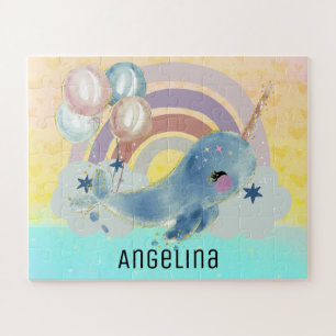 Cute Magical Zee Unicorn Custom Name Legpuzzel
