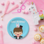 Cute Magicia Kinder Magic Birthday Party Papieren Bordje (Feest)