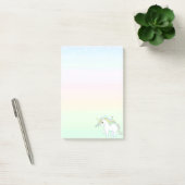 Cute Magische Eenhoorn op Post-it Notities in Past Post-it® Notes (Kantoor)