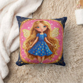 Cute Magische Fee Glitter Vleugels Fantasy Kamer D Kussen (Deken)