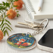 Cute Magische Vos Sleutelhanger (Voorkant Rechts)