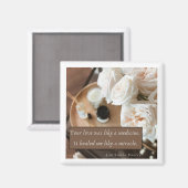 Cute magnet die liefde voor een verzorger uitdrukt (Voorkant / Achterkant)