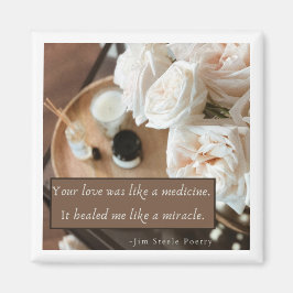 Cute magnet die liefde voor een verzorger uitdrukt