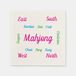Cute mahjong servetten