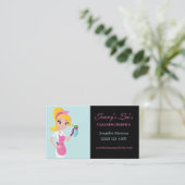 Cute Maid Housecleaning Cleaning Service Visitekaartje (Staand voorkant)