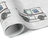 Cute Mail Truck Cadeaupapier (Rol Hoek)