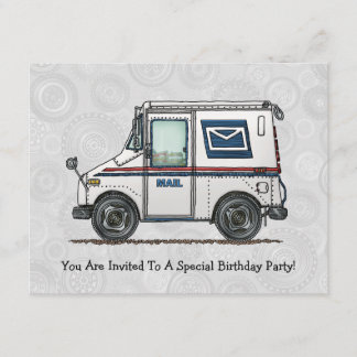 Cute Mail Truck Kaart