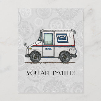 Cute Mail Truck Kaart