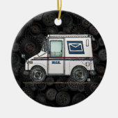 Cute Mail Truck Keramisch Ornament (Voorkant)