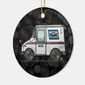 Cute Mail Truck Keramisch Ornament (Links)