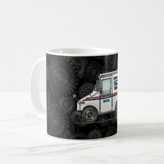 Cute Mail Truck Koffiemok (Voorkant links)
