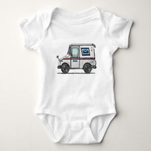 Cute Mail Truck Romper (Voorkant)