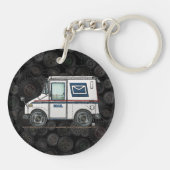 Cute Mail Truck Sleutelhanger (Achterkant)