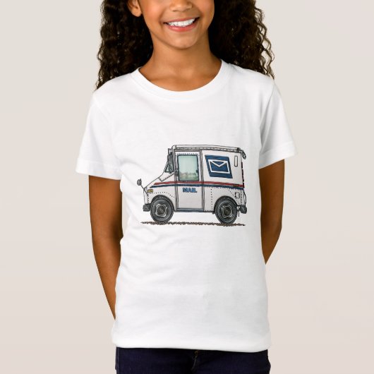 Cute Mail Truck T-shirt (Voorkant)