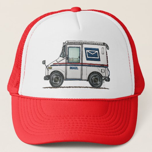Cute Mail Truck Trucker Pet (Voorkant)
