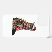 Cute Maine Coon Cat Funny Xmas Holiday Gift Case-Mate iPhone Case (Achterkant (horizontaal))