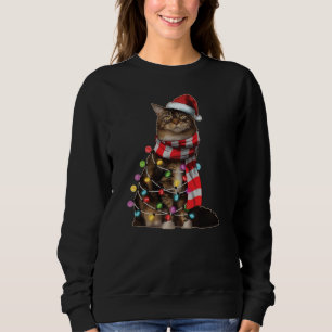 Cute Maine Coon Cat Funny Xmas Holiday Gift Trui