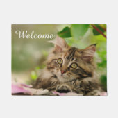 Cute Maine Coon Cat Kitten Photo - Entry Welcome Deurmat (Voorkant)