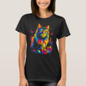 Cute Maine Coon Cat T-shirt (Voorkant)