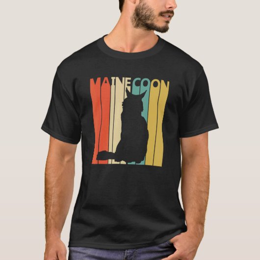 Cute Maine Coon Cat T-shirt (Voorkant)