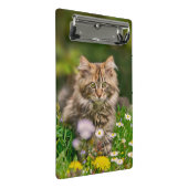 Cute Maine Coon Kitten Cat Flower - Gepersonalisee Mini Klembord (Schuin)