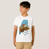 Cute Maine Gezegde Nubble Lighthouse Kinder T-shirt (Voorkant volledig)