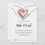 Cute Make A Wish  Lijntekening Verjaardagskaart, Kaart (Voorkant)