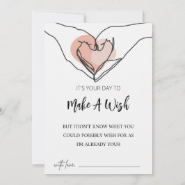 Cute Make A Wish  Lijntekening Verjaardagskaart Kaart