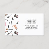 Cute Makeup Pattern -  Makeup Artist Visitekaartje (Achterkant)