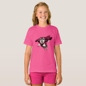 Cute Malamute Superhelden T-Shirt voor Kinderen (Voorkant volledig)