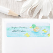 Cute Mallard Duck Etiket (Insitu)