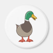 Cute Mallard Duck Magneet (Voorkant)