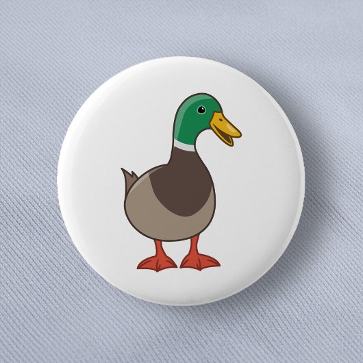 Cute Mallard Duck Ronde Button 5,7 Cm