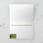 Cute Mallard krijgt een goede Kaart (Binnen)