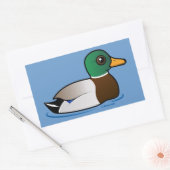 Cute Mallard Male Rechthoekige Sticker (Envelop)