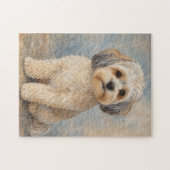Cute Malshi hond legpuzzel (Horizontaal)