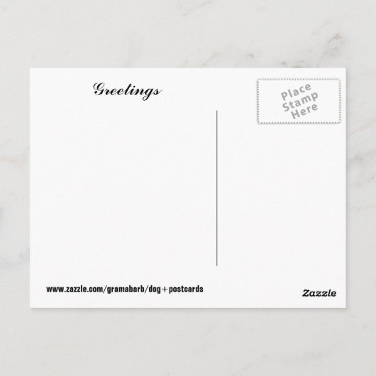 Cute Maltese Dog Briefkaart (Achterkant)